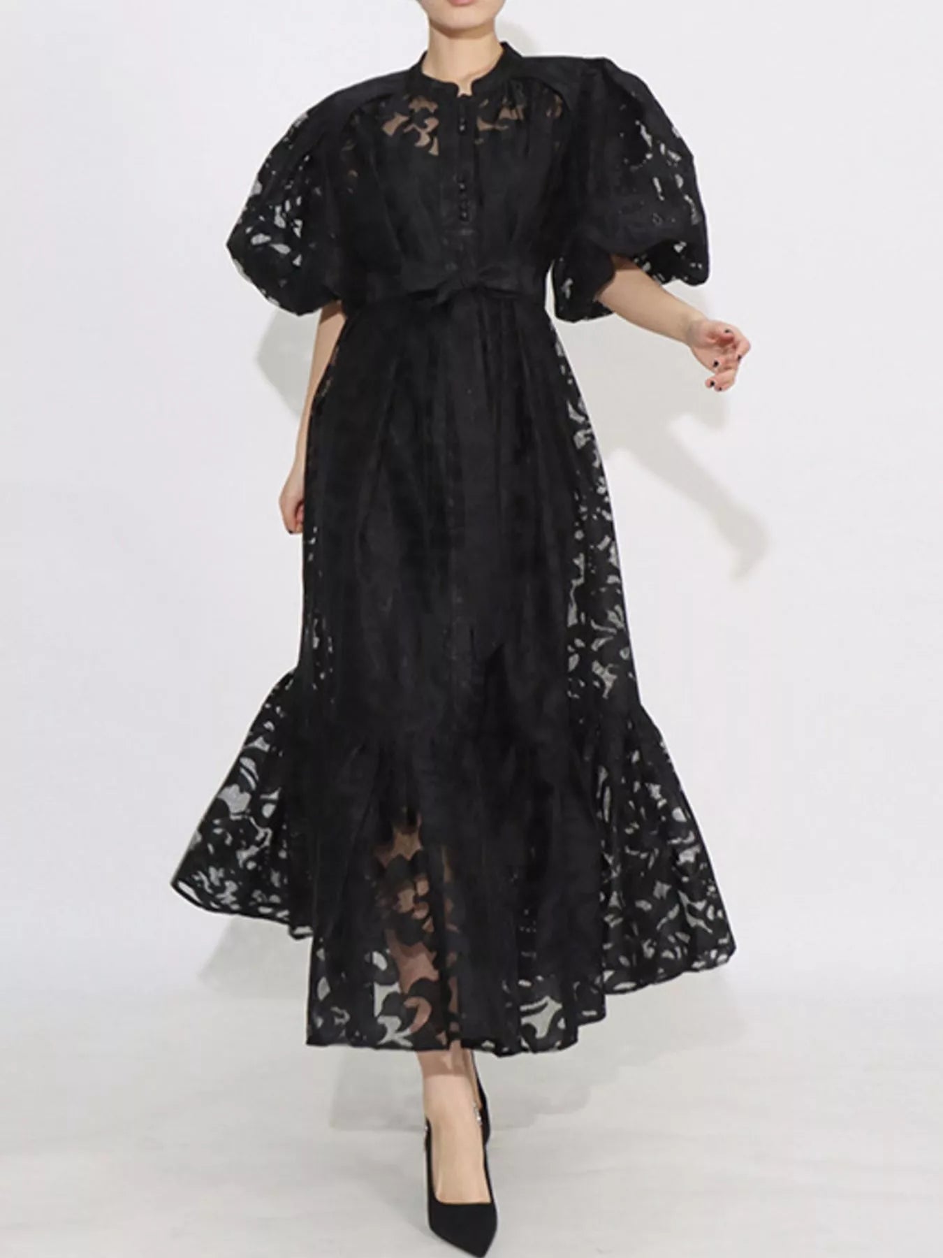 Tie Waist Maxi Dress - The Nicole - Tayan Dress Co.