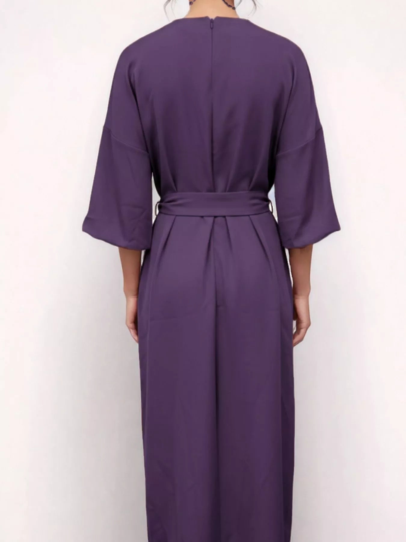 Round Neck Sleeve Dress - The Nicole - Tayan Dress Co.
