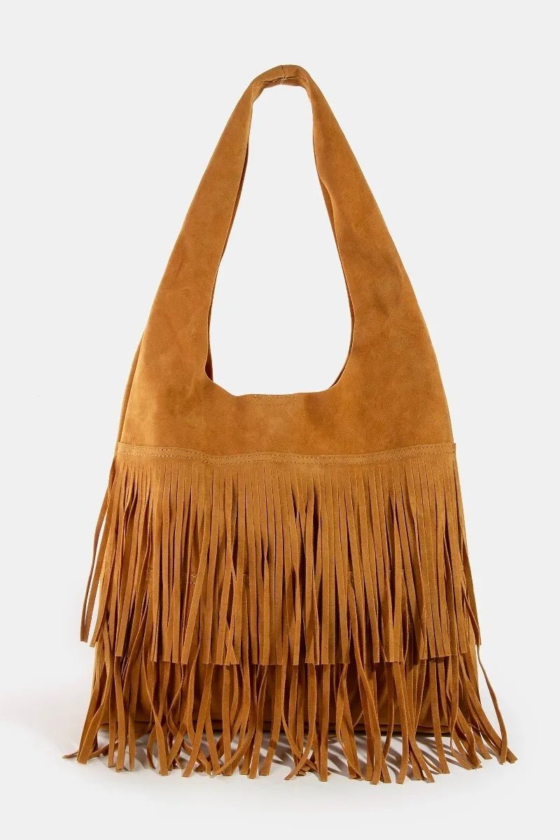 Layered Fringe Hobo Bag - The Nicole - Tayan Dress Co.