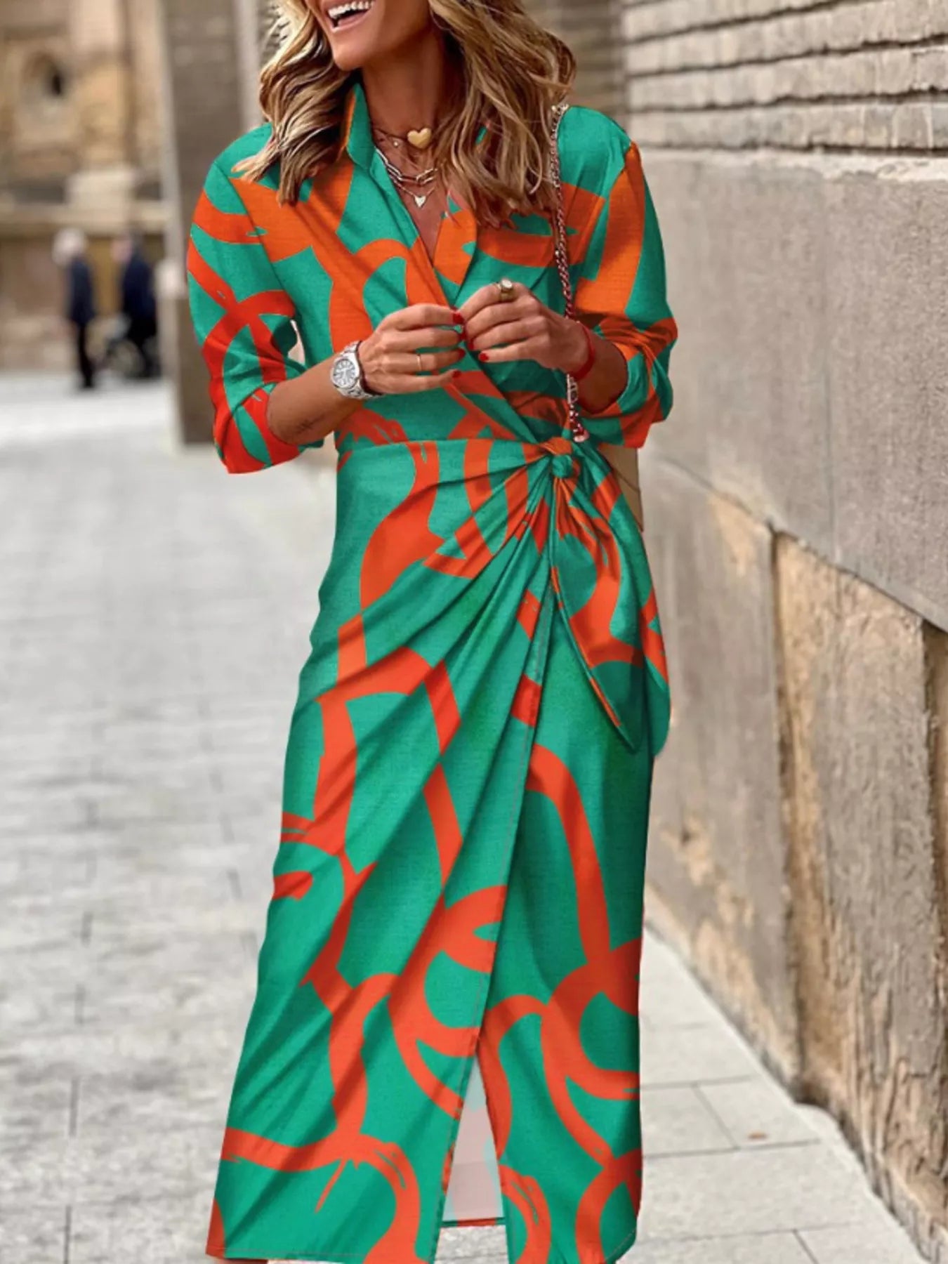 Collared Neck Shirt Dress - The Nicole - Tayan Dress Co.