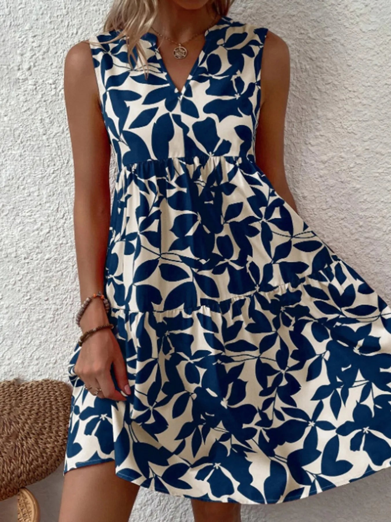 V - Neck Sleeveless Dress - The Nicole - Tayan Dress Co.