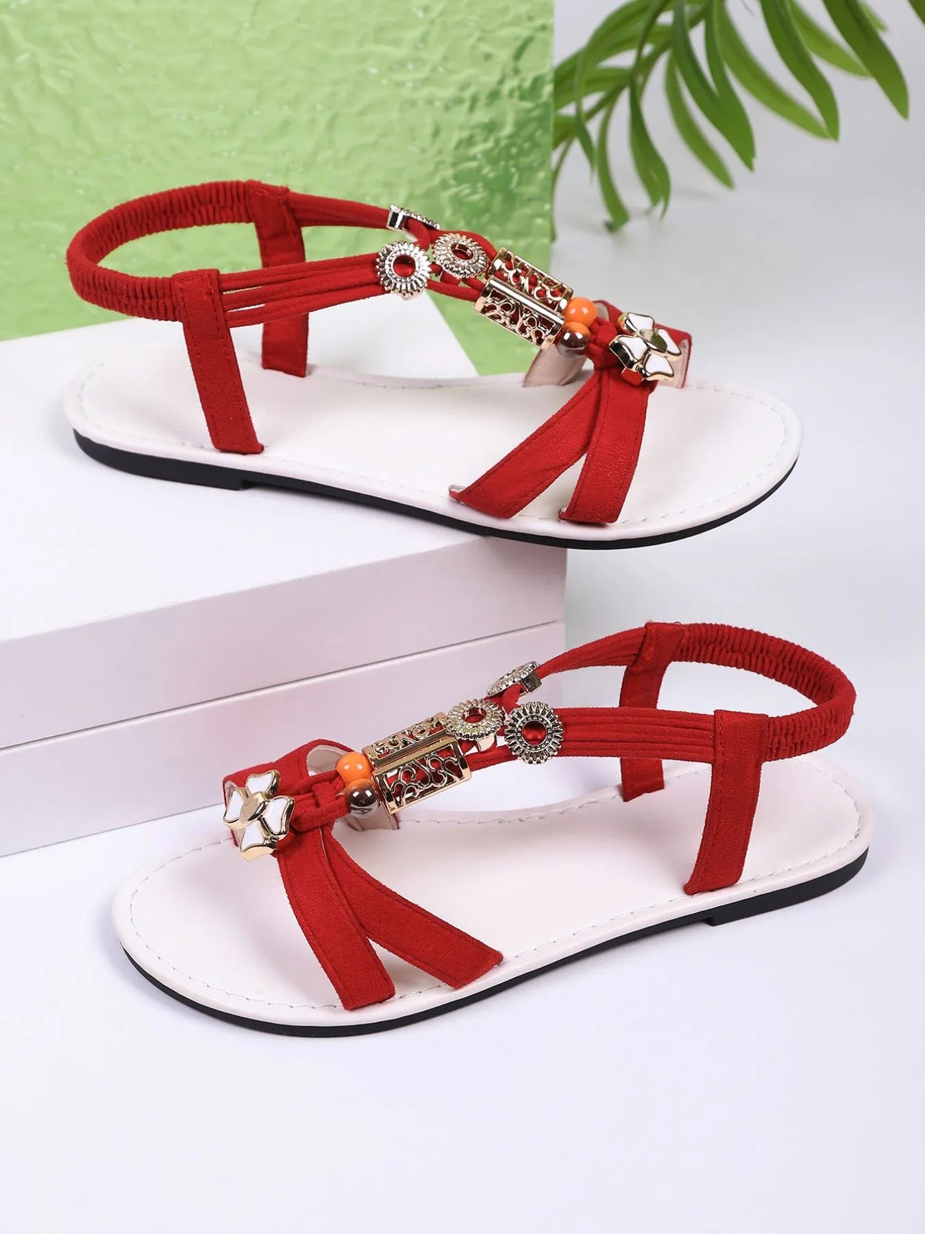 T - Strap Flat Sandals - The Nicole - Tayan Dress Co.