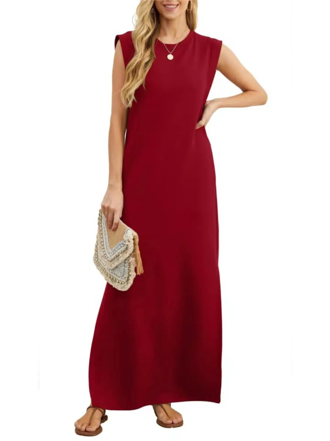Sleeveless Maxi Tank Dress - The Nicole - Tayan Dress Co.