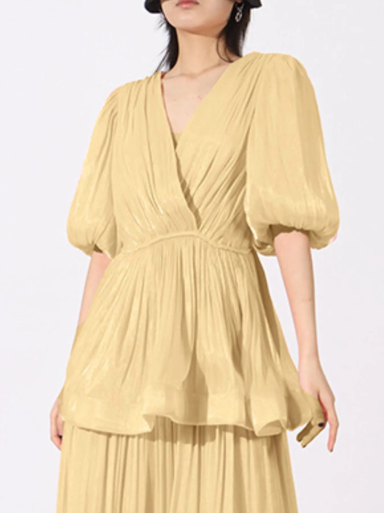 Mid Sleeve Maxi Dress - The Nicole - Tayan Dress Co.