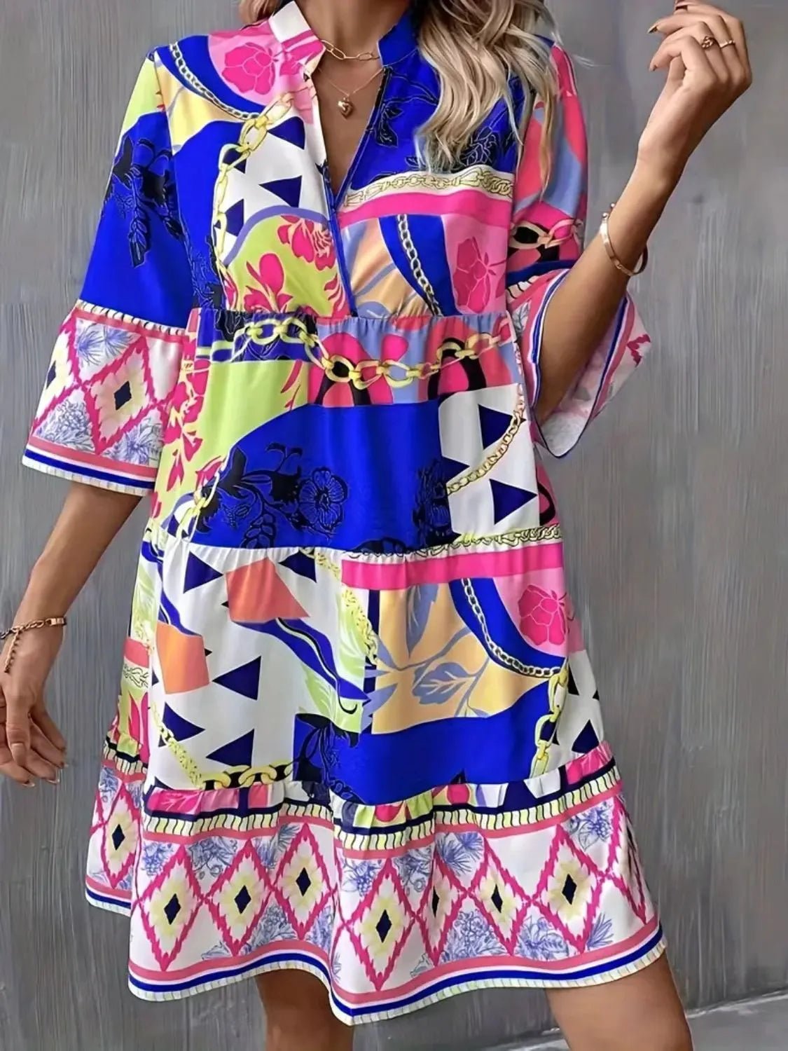 Mid Sleeve Dress - The Nicole - Tayan Dress Co.
