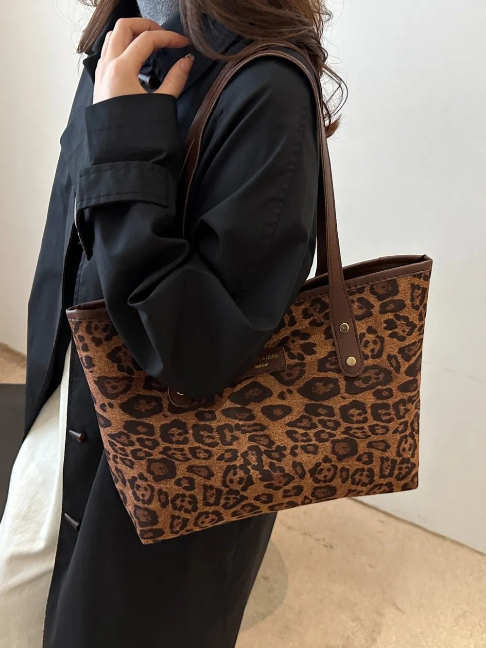 Leopard Tote Bag - The Nicole - Tayan Dress Co.
