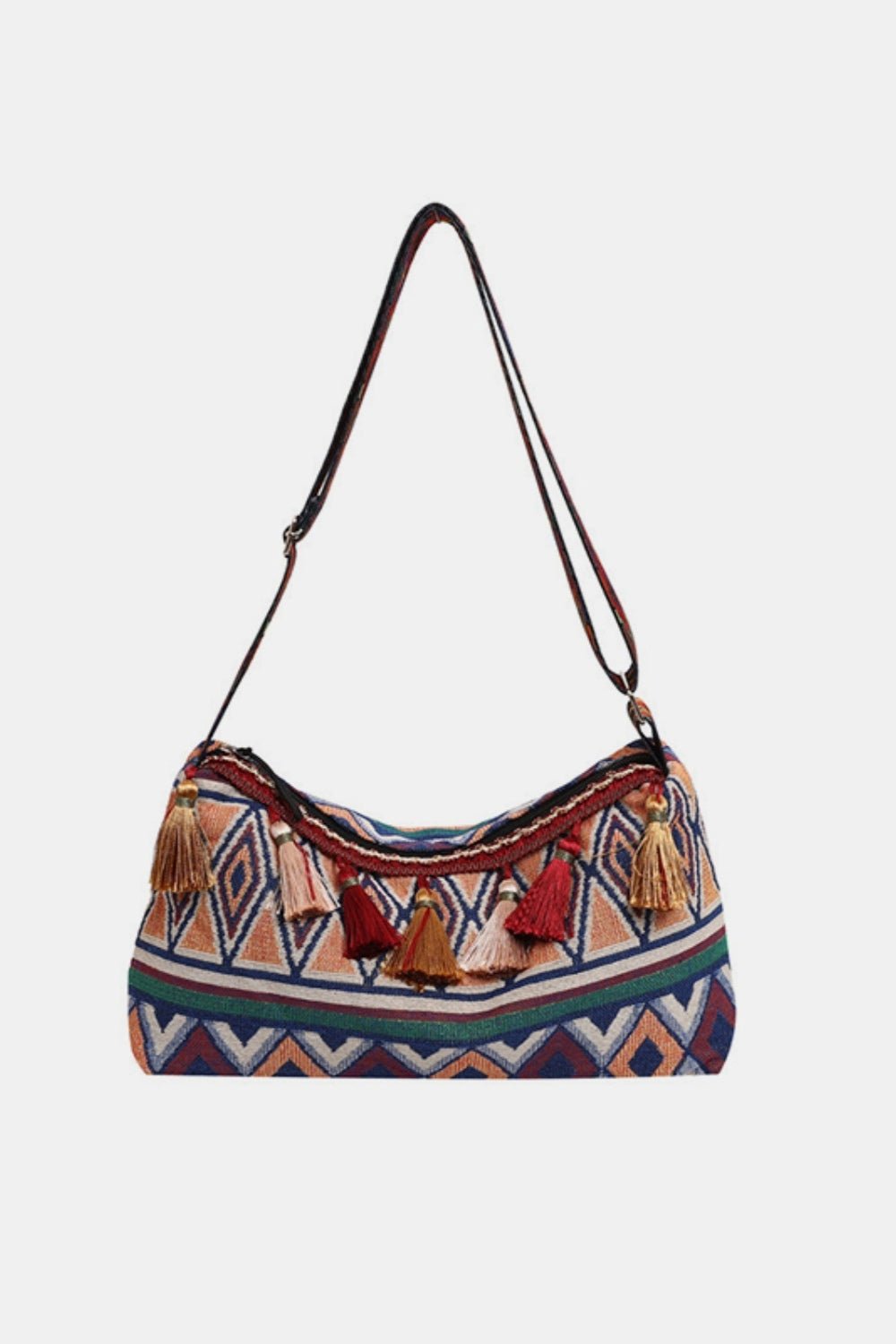 Adjustable Strap Shoulder Bag with Tassel Detail - TNT Dress Co.