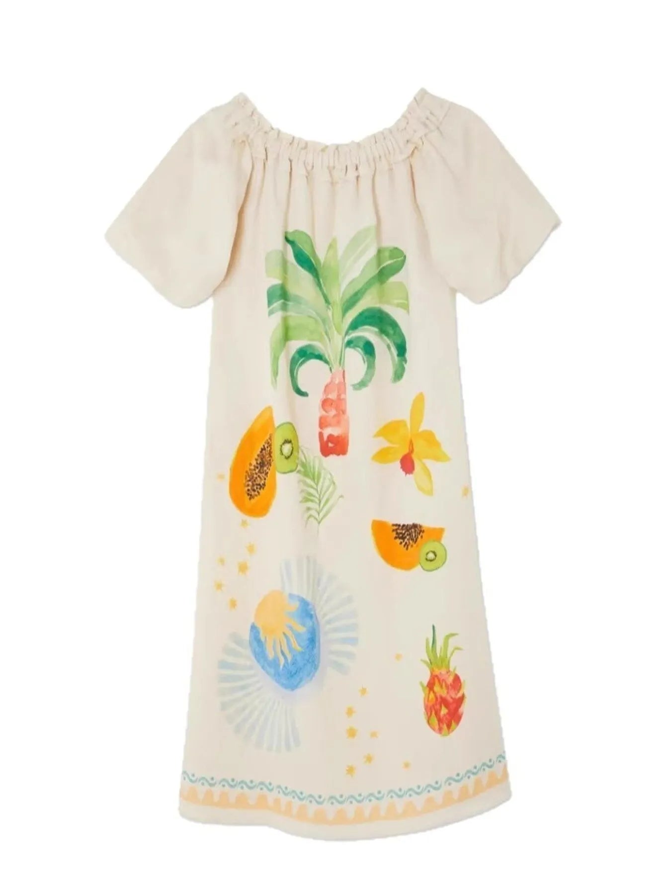 Printed Off - Shoulder Dress - The Nicole - Tayan Dress Co.