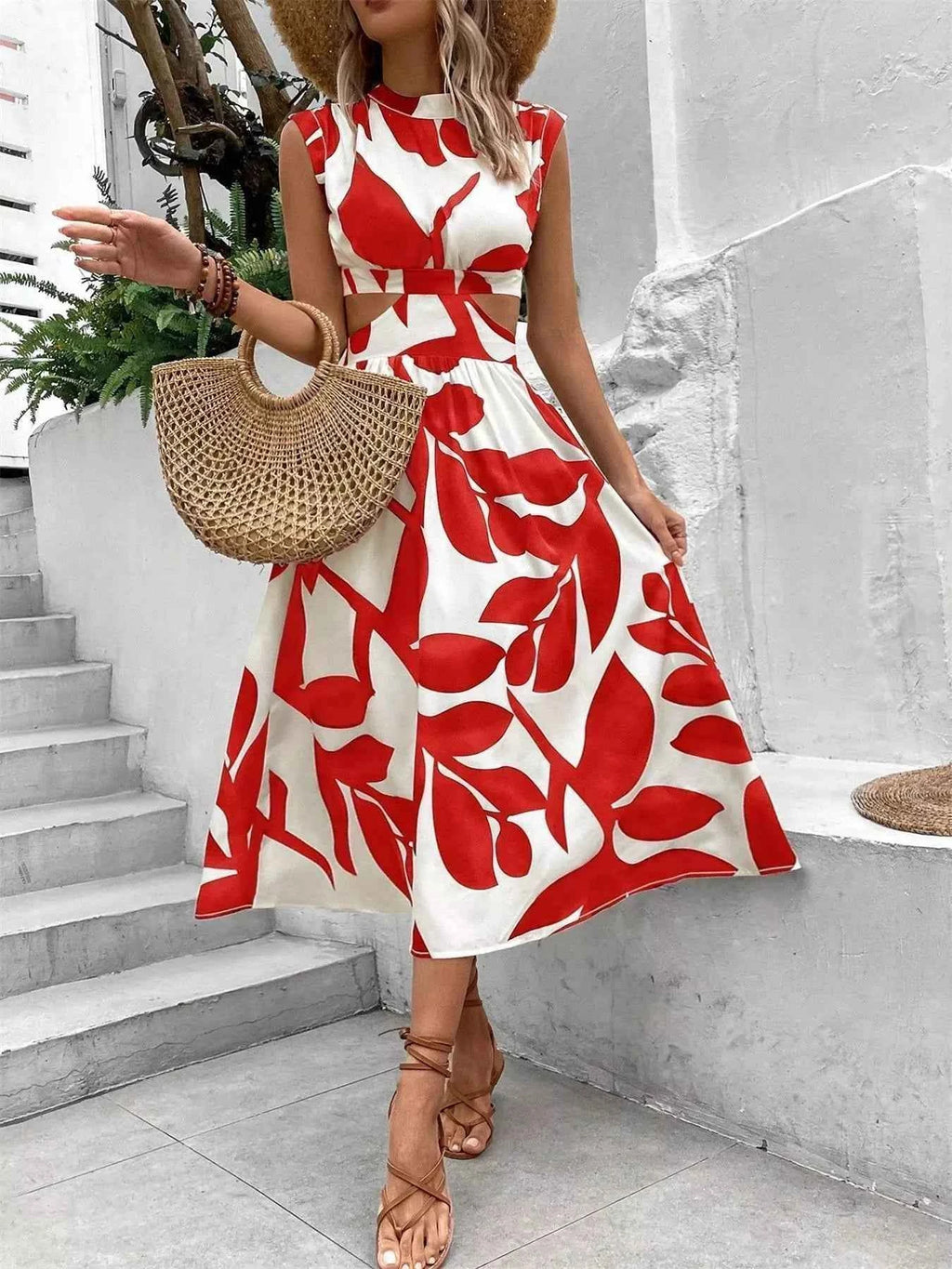 Printed Sleeveless Dress