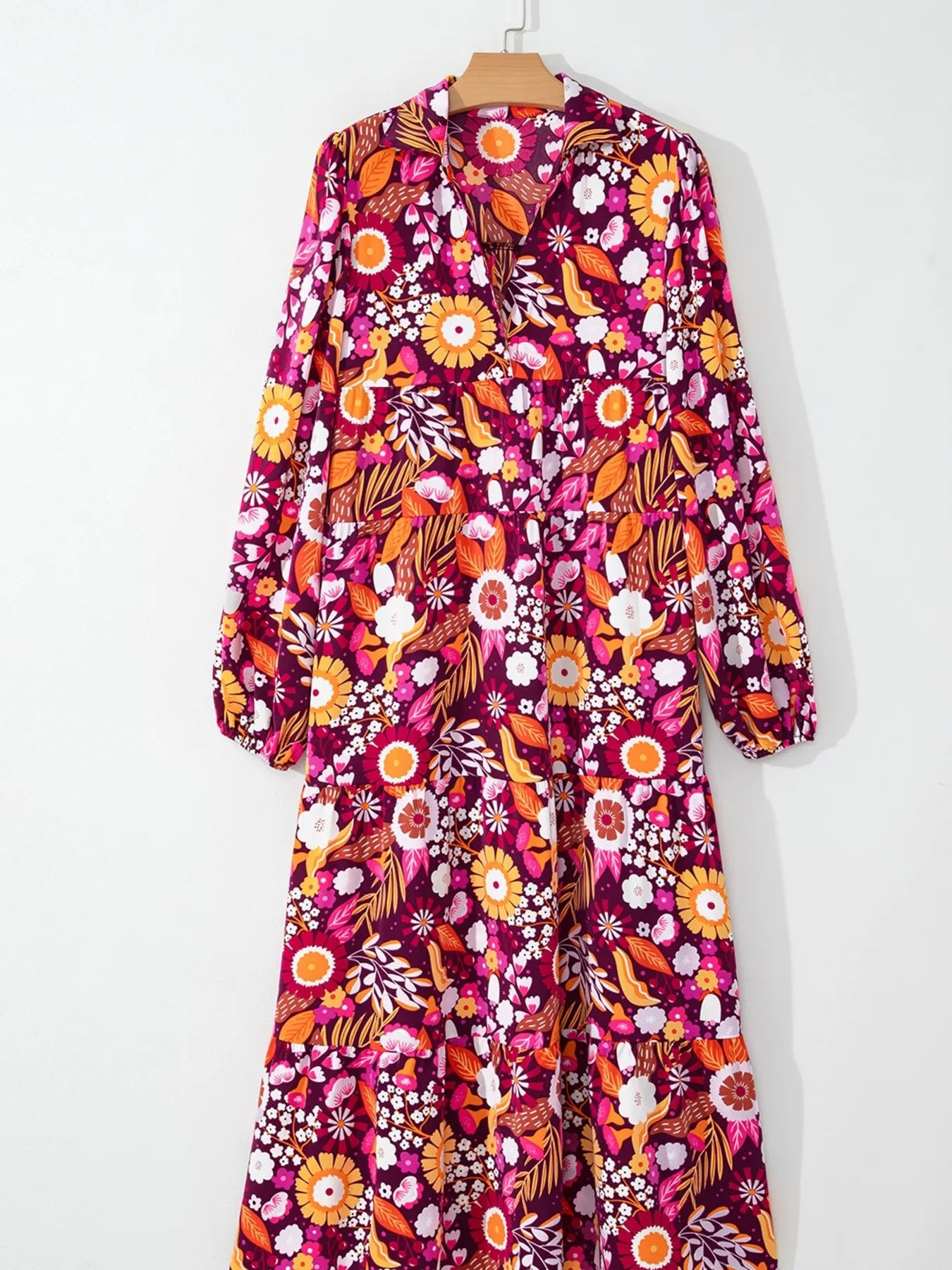 Long Sleeve Midi Dress with Pockets - The Nicole - Tayan Dress Co.