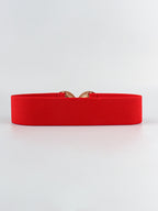 Geometric Buckle Elastic Wide Belt - TNT Dress Co.