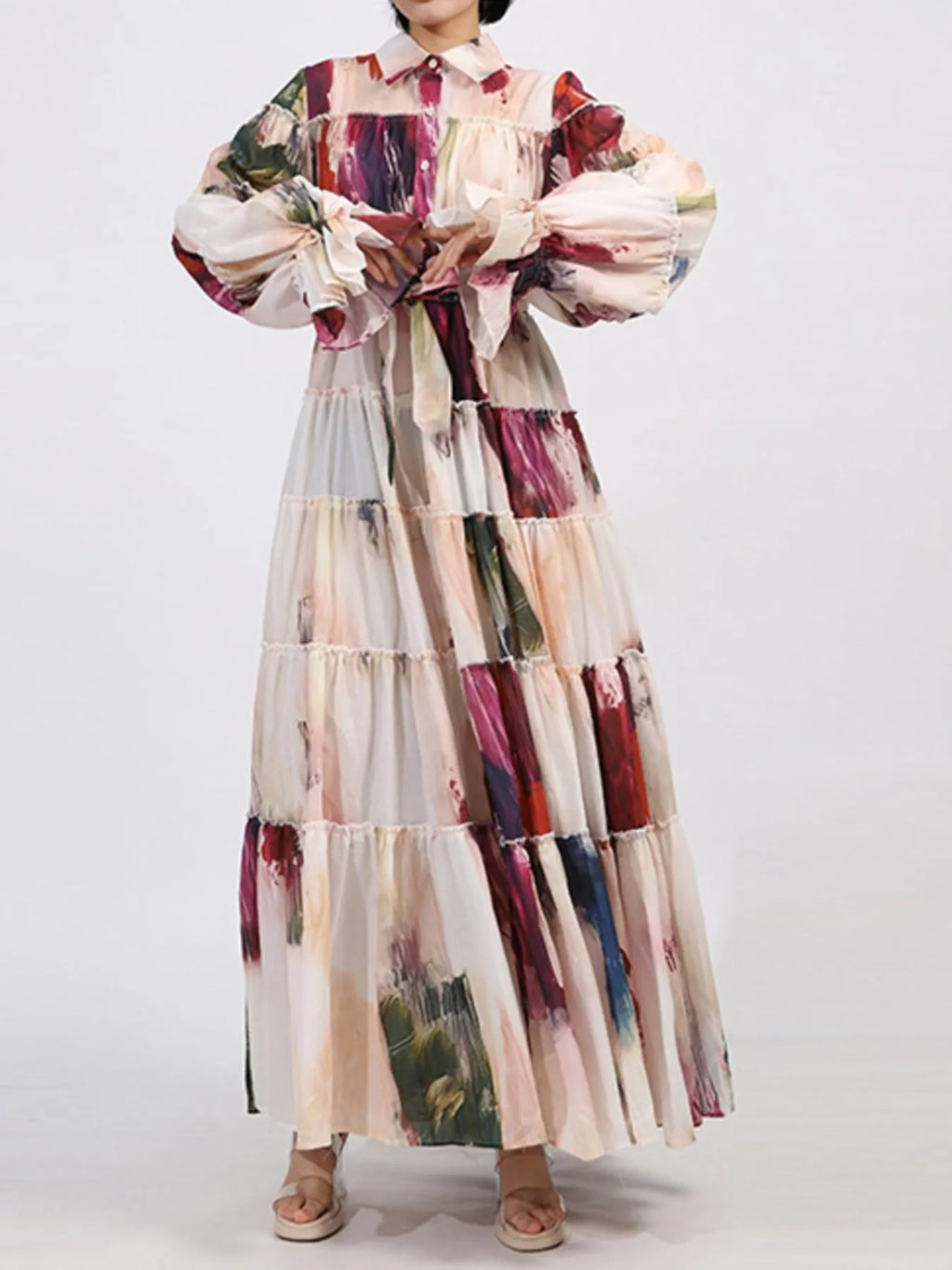 Tie Waist Maxi Dress - The Nicole - Tayan Dress Co.