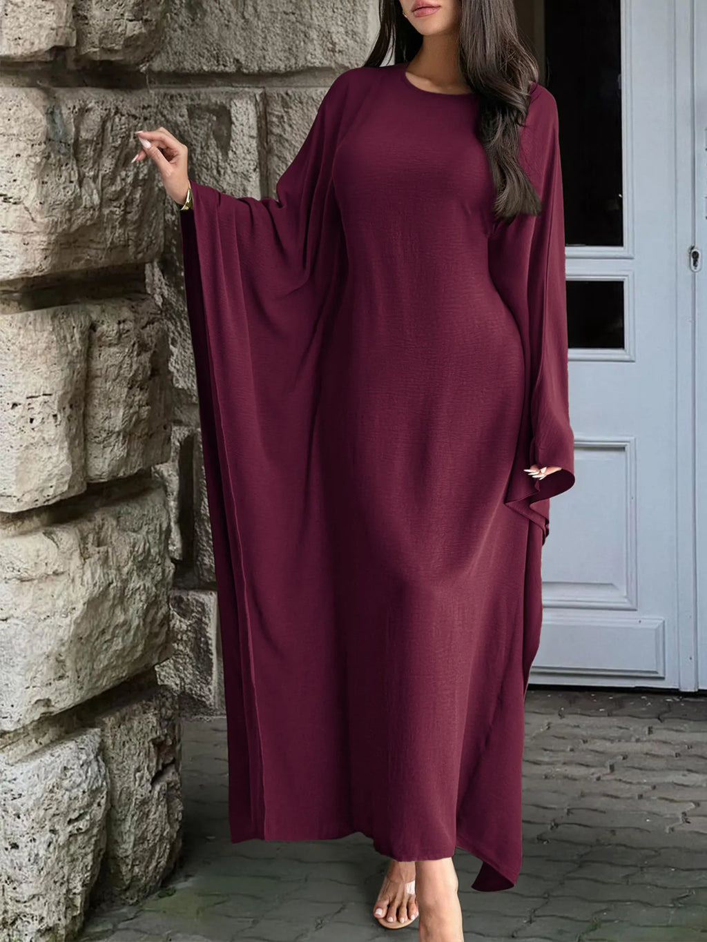 Maxi Dress with Sleeves - The Nicole - Tayan Dress Co.