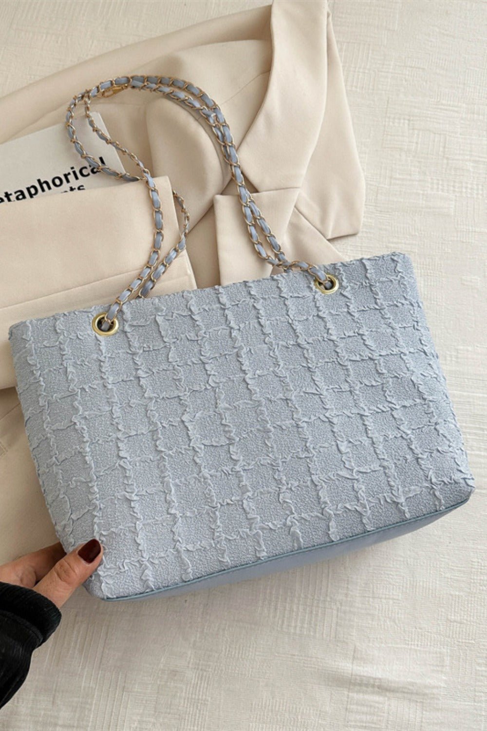 Polyester Texture Chain Tote bag - TNT Dress Co.