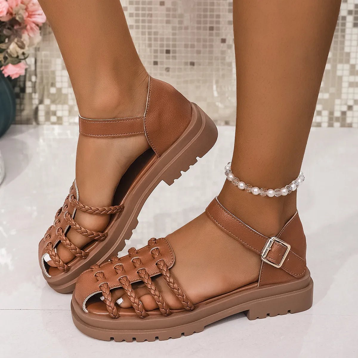 Ankle Strap Sandals - The Nicole - Tayan Dress Co.