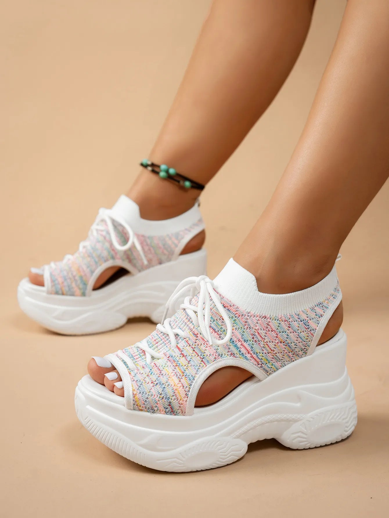 Platform Wedge Sandals - The Nicole - Tayan Dress Co.