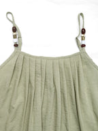 Pleated Adjustable Strap Cami Dress - TNT Dress Co.
