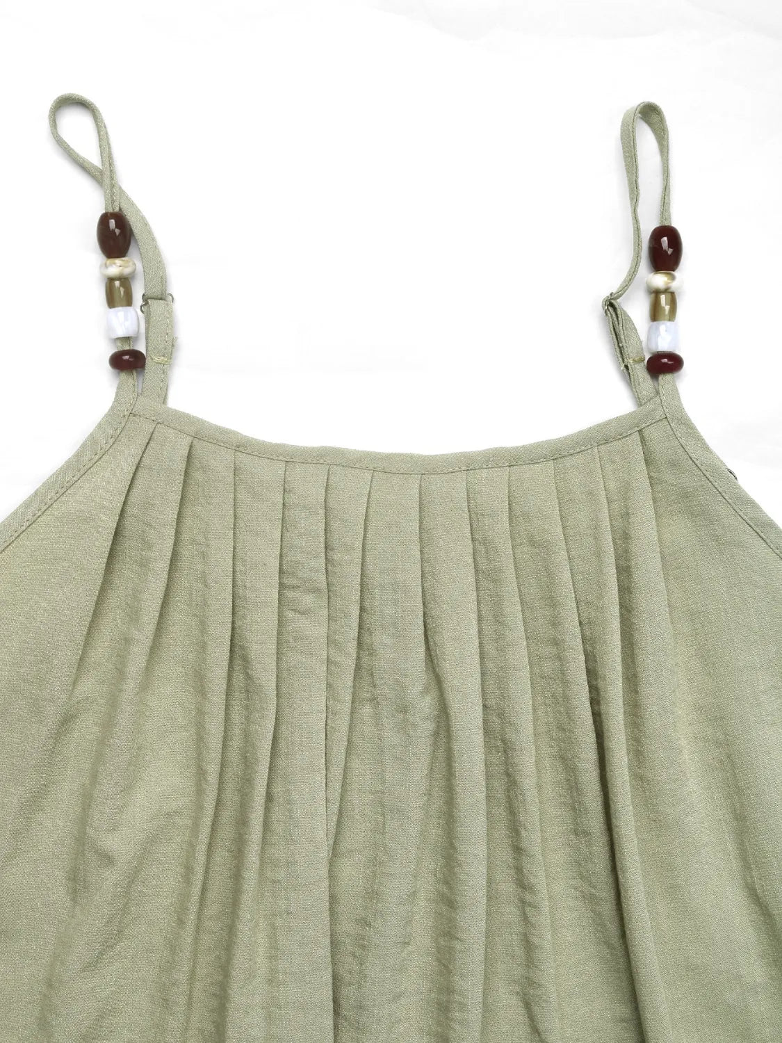Pleated Adjustable Strap Cami Dress - TNT Dress Co.