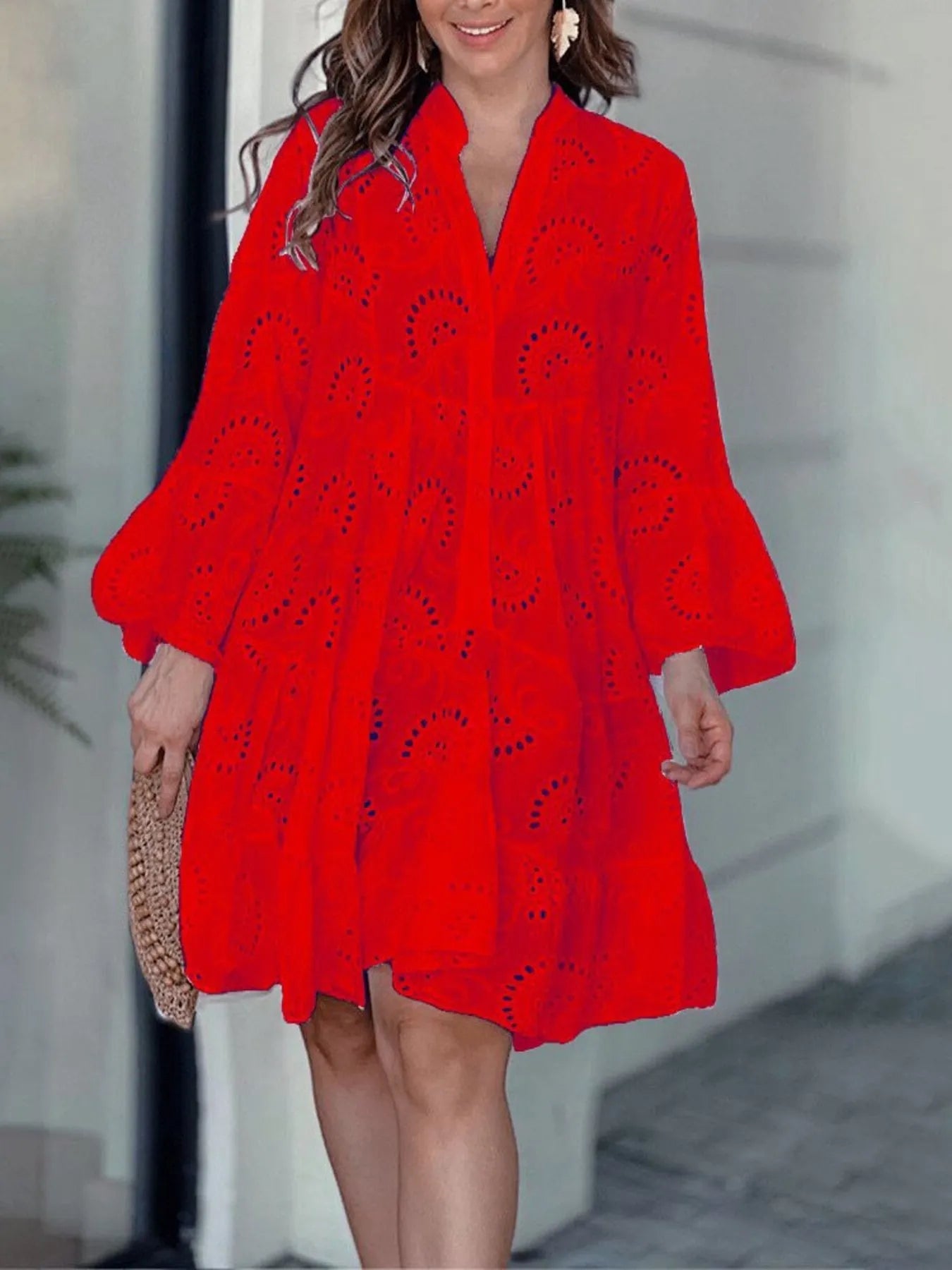 Ruffled Hem Dress - The Nicole - Tayan Dress Co.