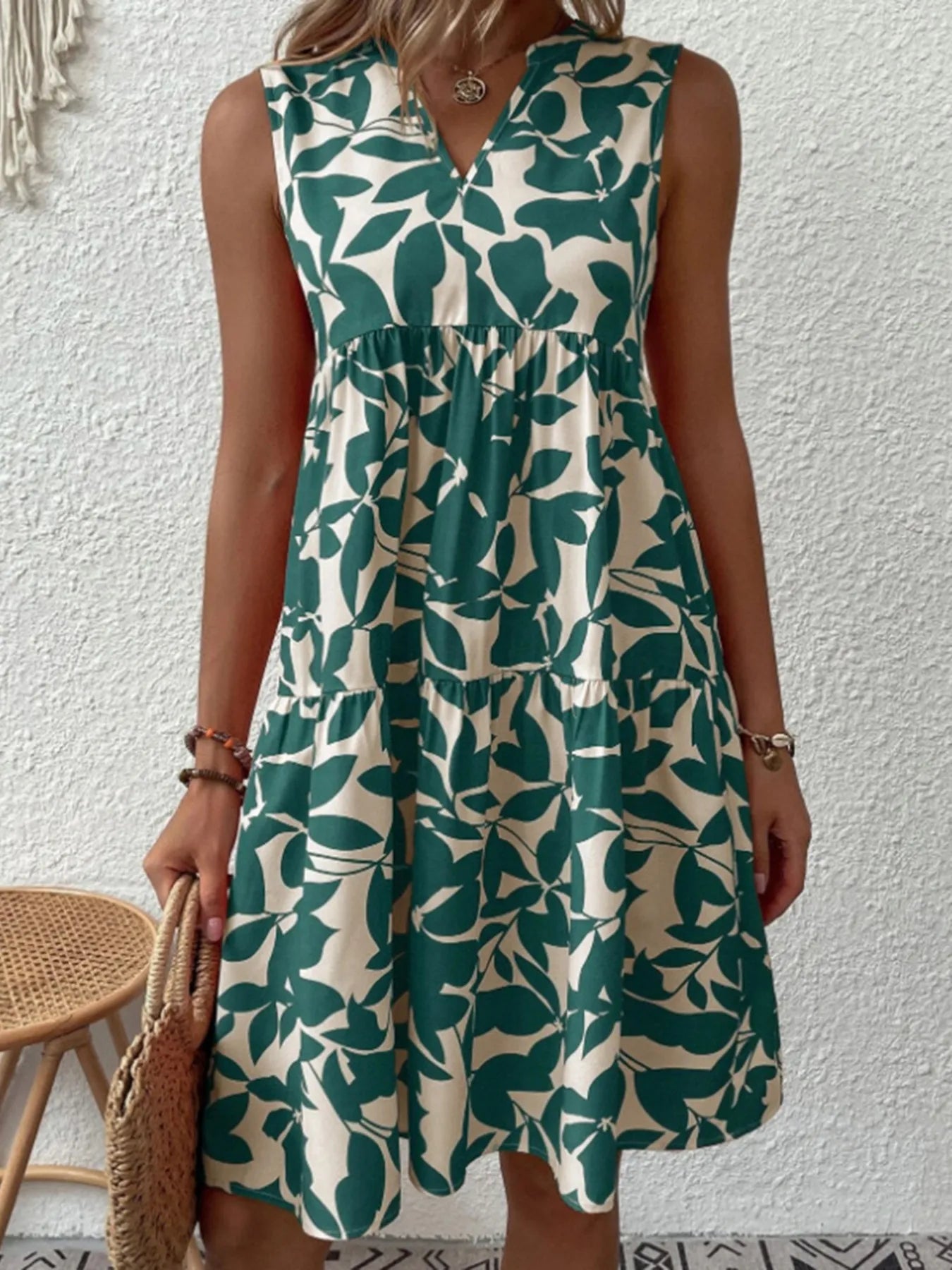 V - Neck Sleeveless Dress - The Nicole - Tayan Dress Co.