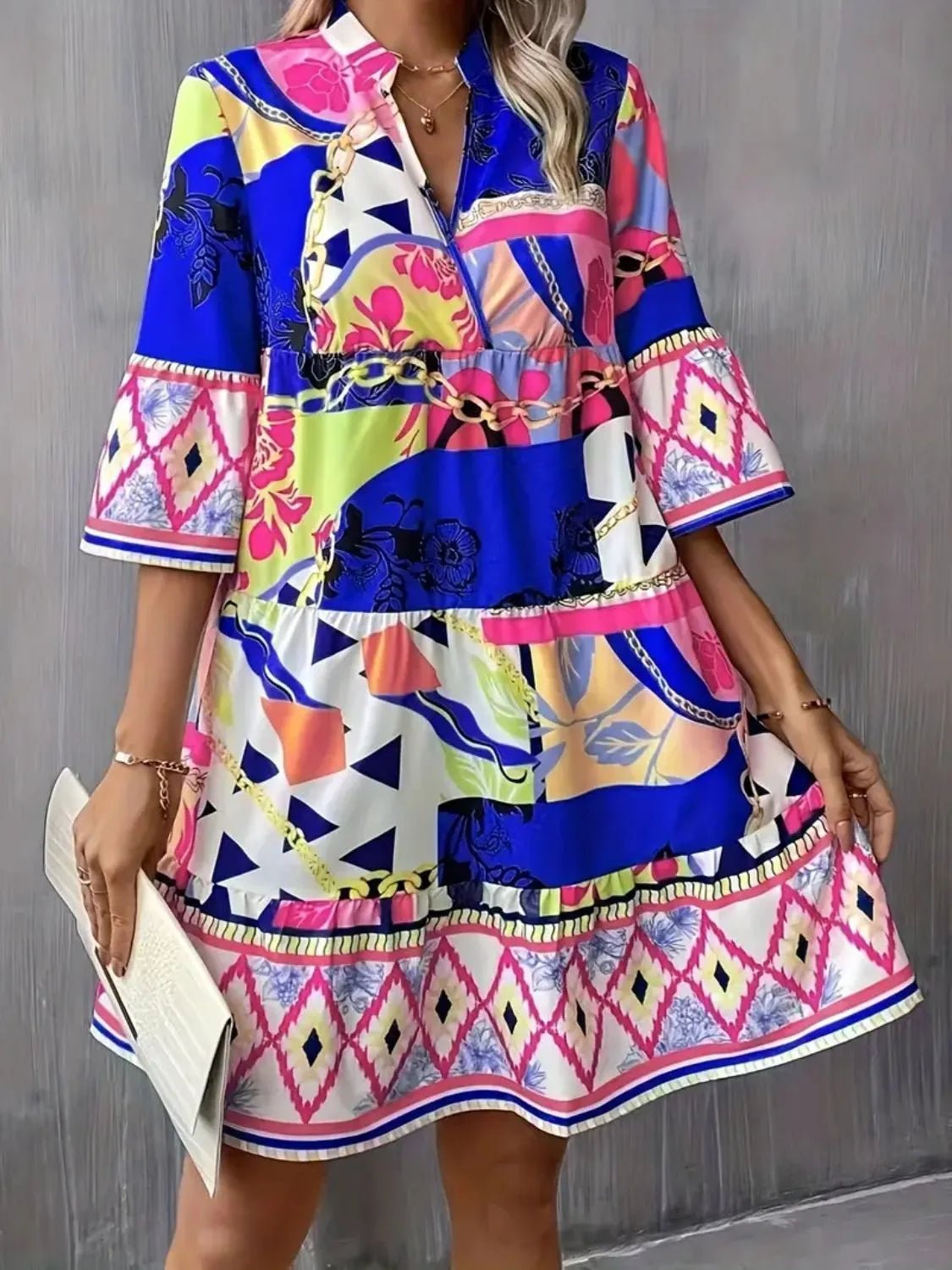 Mid Sleeve Dress - The Nicole - Tayan Dress Co.