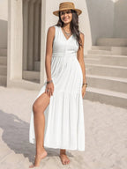 V - Neck Sleeveless Dress - The Nicole - Tayan Dress Co.