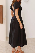 Sweetheart Neck Puff Sleeve Dress - TNT Dress Co.