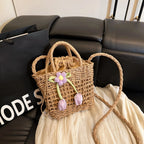 Woven Straw Crossbody Bag - The Nicole - Tayan Dress Co.