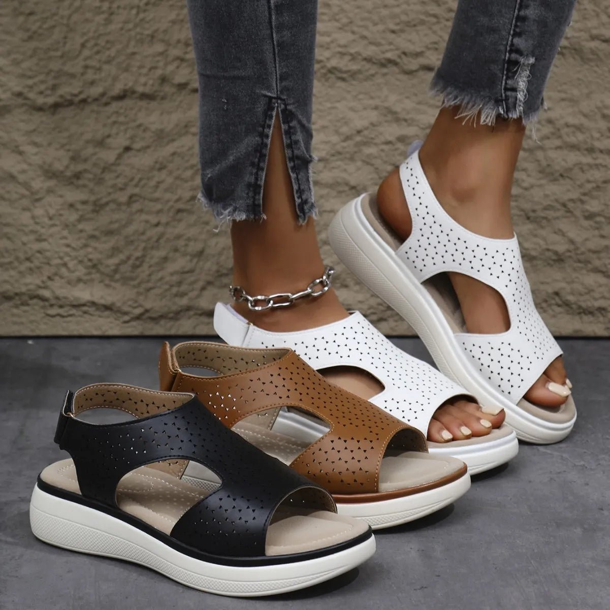 Platform Sandals - The Nicole - Tayan Dress Co.