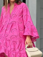 Ruffled Hem Dress - The Nicole - Tayan Dress Co.