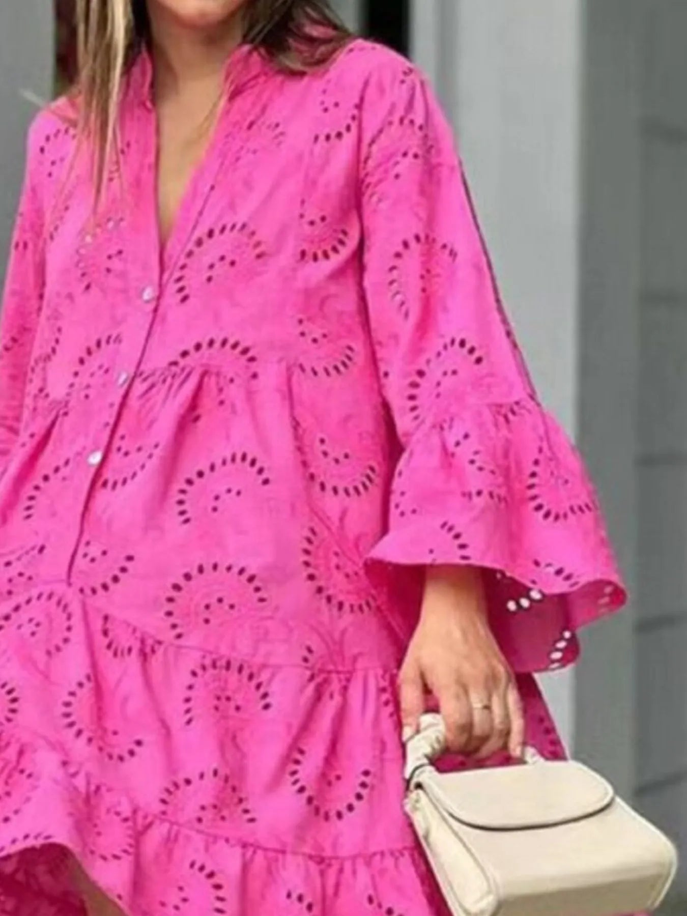 Ruffled Hem Dress - The Nicole - Tayan Dress Co.