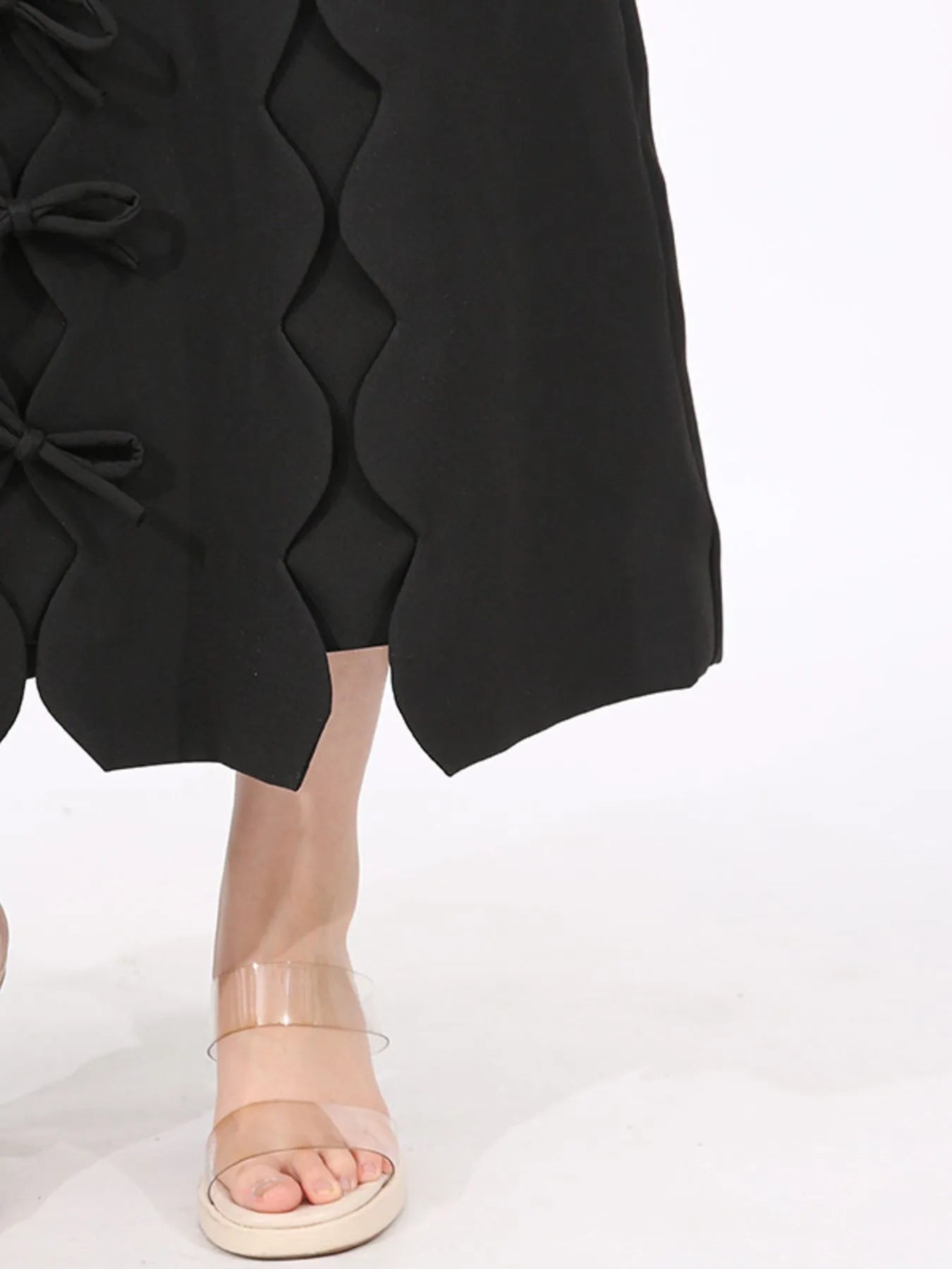 Long Sleeve Front Midi Dress - The Nicole - Tayan Dress Co.