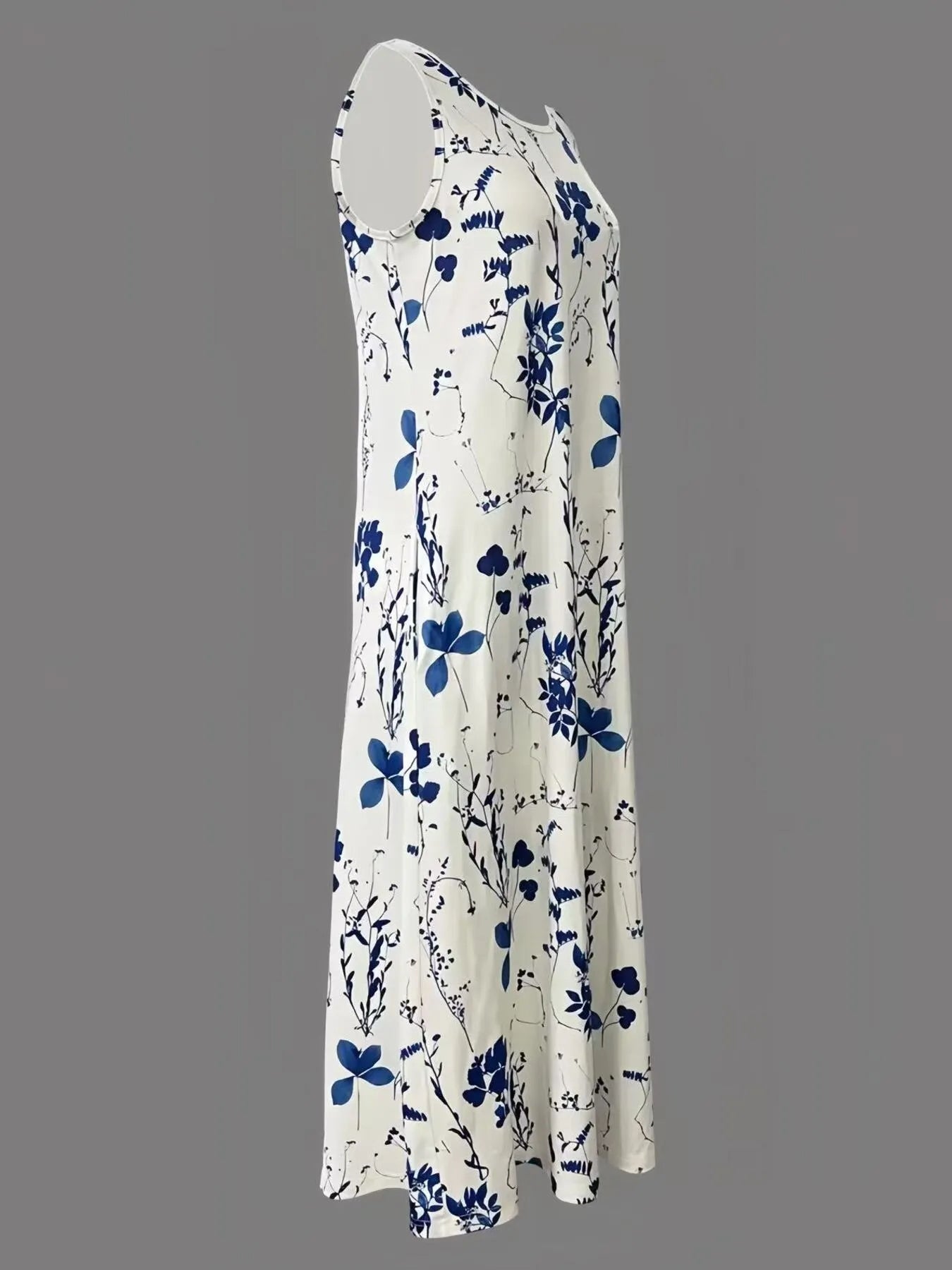 Printed Sleeveless Summer Midi Dress - TNT Dress Co.