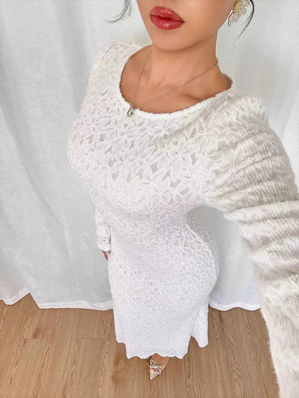 Flare Long Sleeve Dress