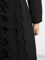 Long Sleeve Front Midi Dress - The Nicole - Tayan Dress Co.