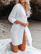 Button Up Roll - Tab Sleeve Cover - Up - TNT Dress Co.